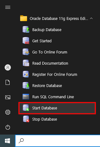 Start Database